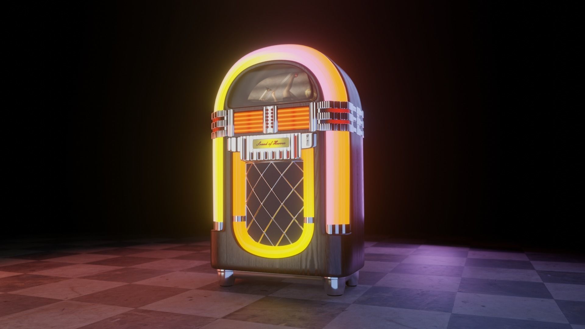 Jukebox 3D model_7