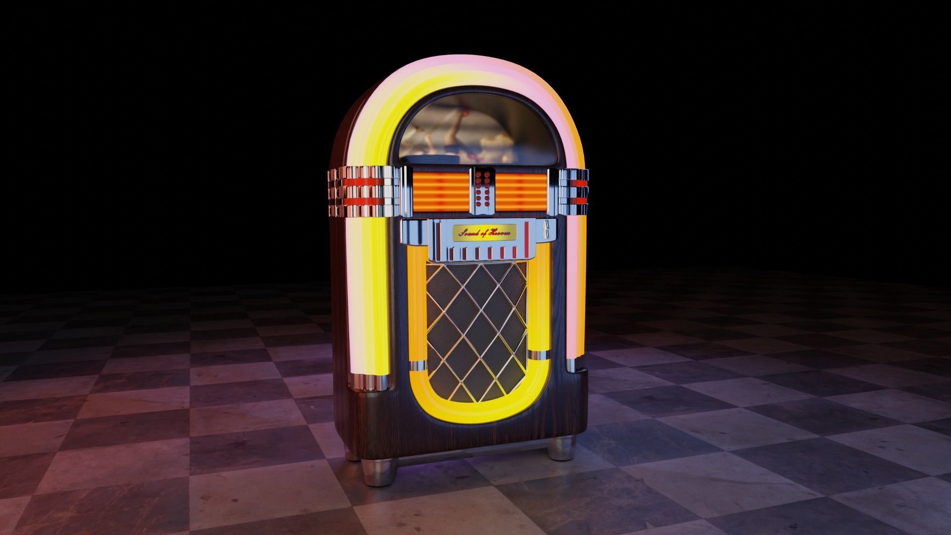 Jukebox 3D model_2