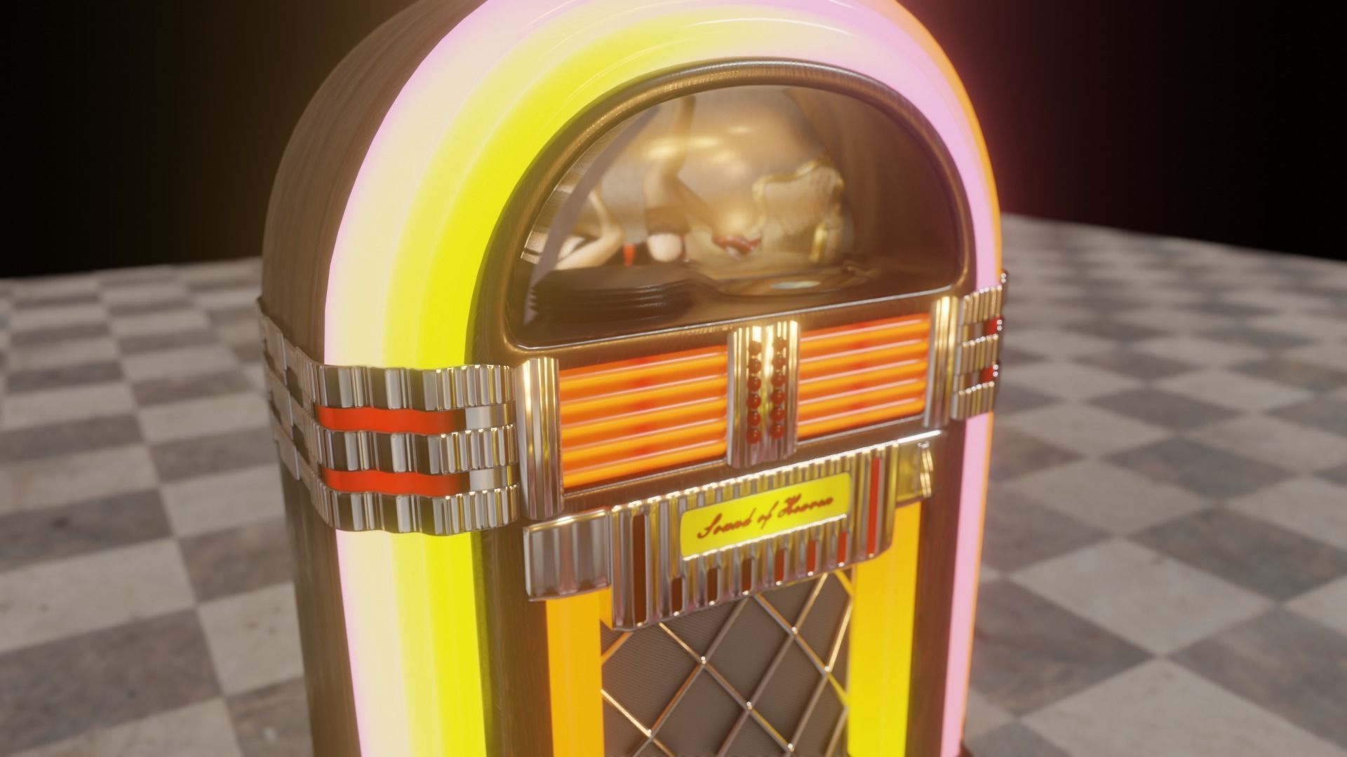 Jukebox 3D model_5
