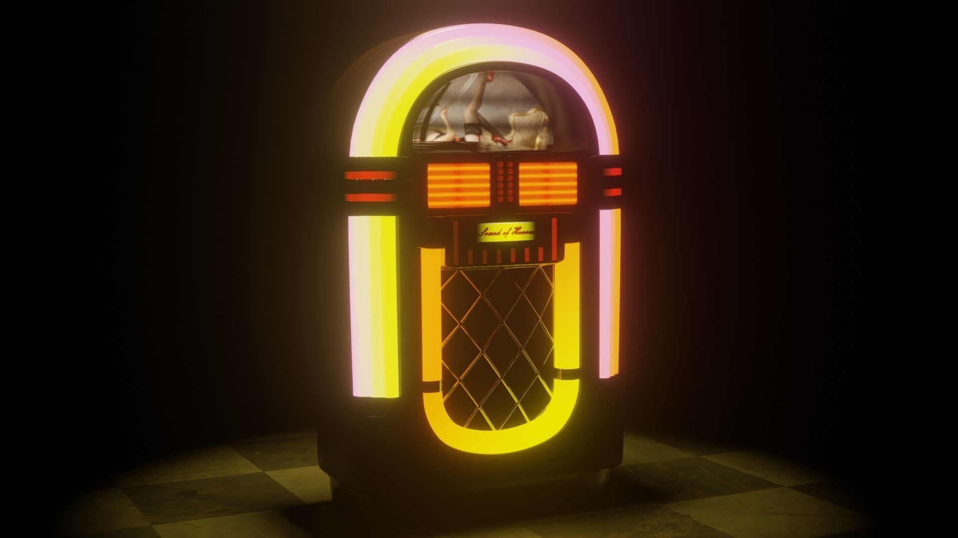 Jukebox 3D model_4