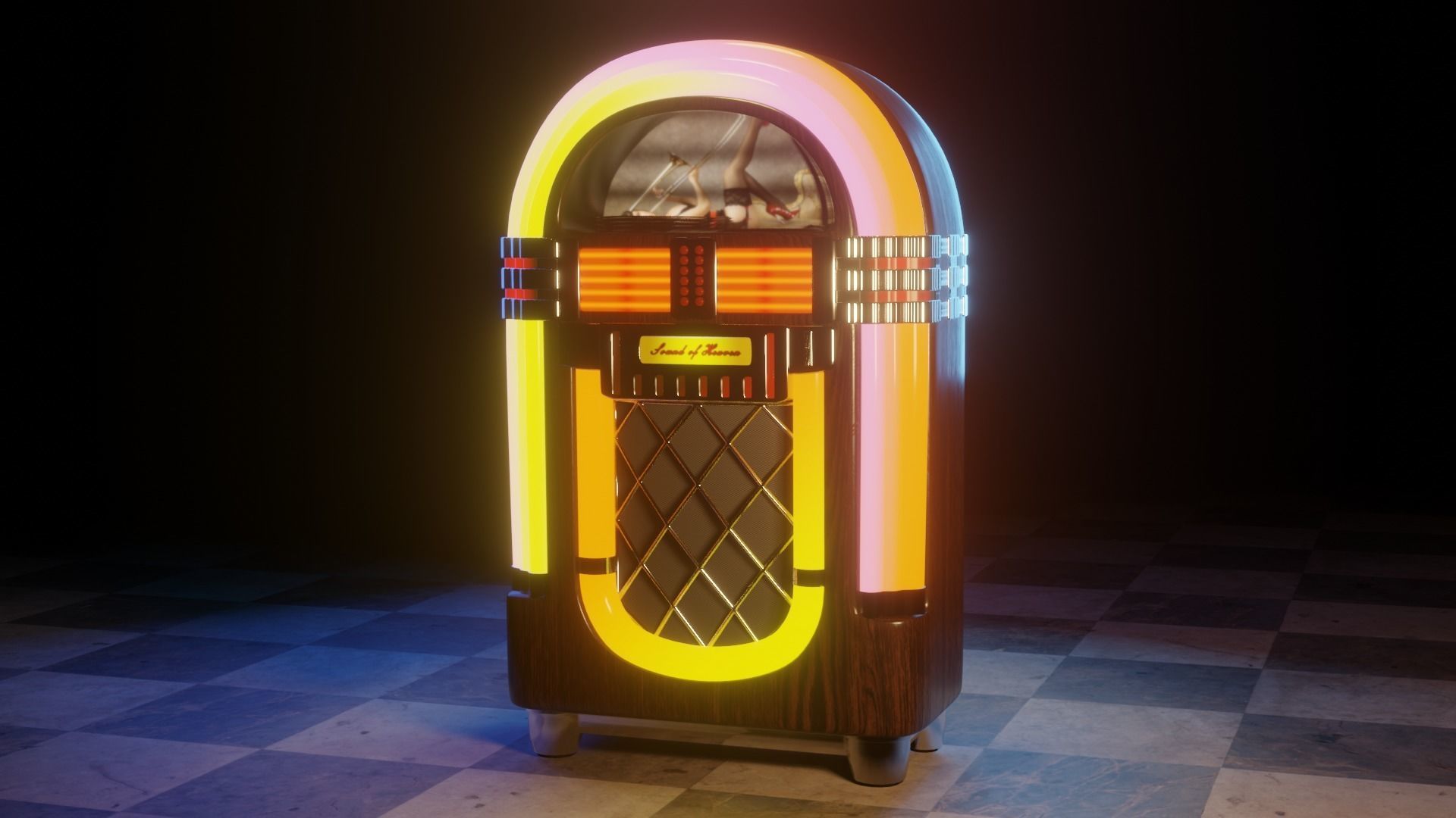 Jukebox 3D model_3
