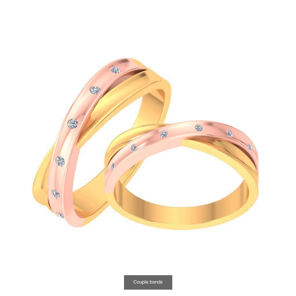 Pack 62 Couple Bands 3D Model Collection_13