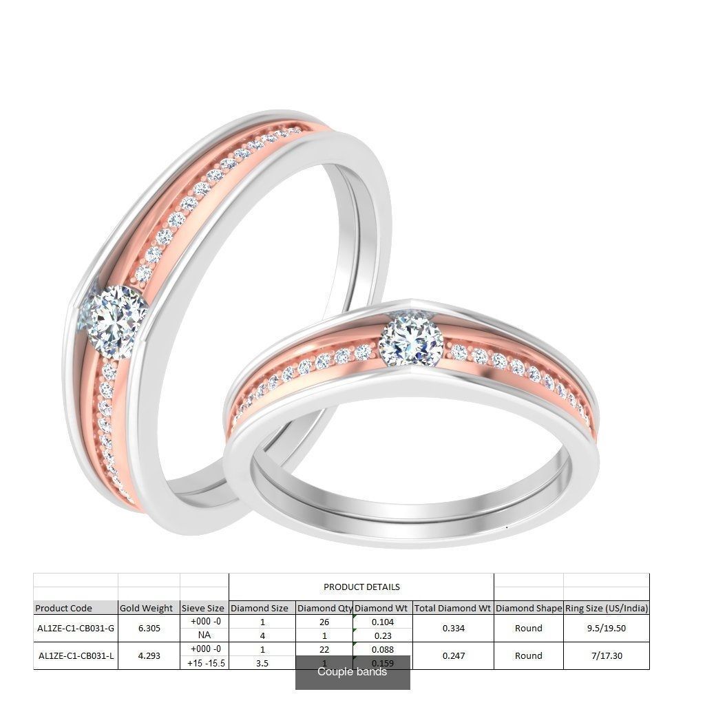 Pack 62 Couple Bands 3D Model Collection_23