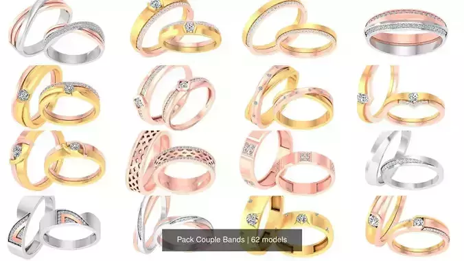 Pack 62 Couple Bands