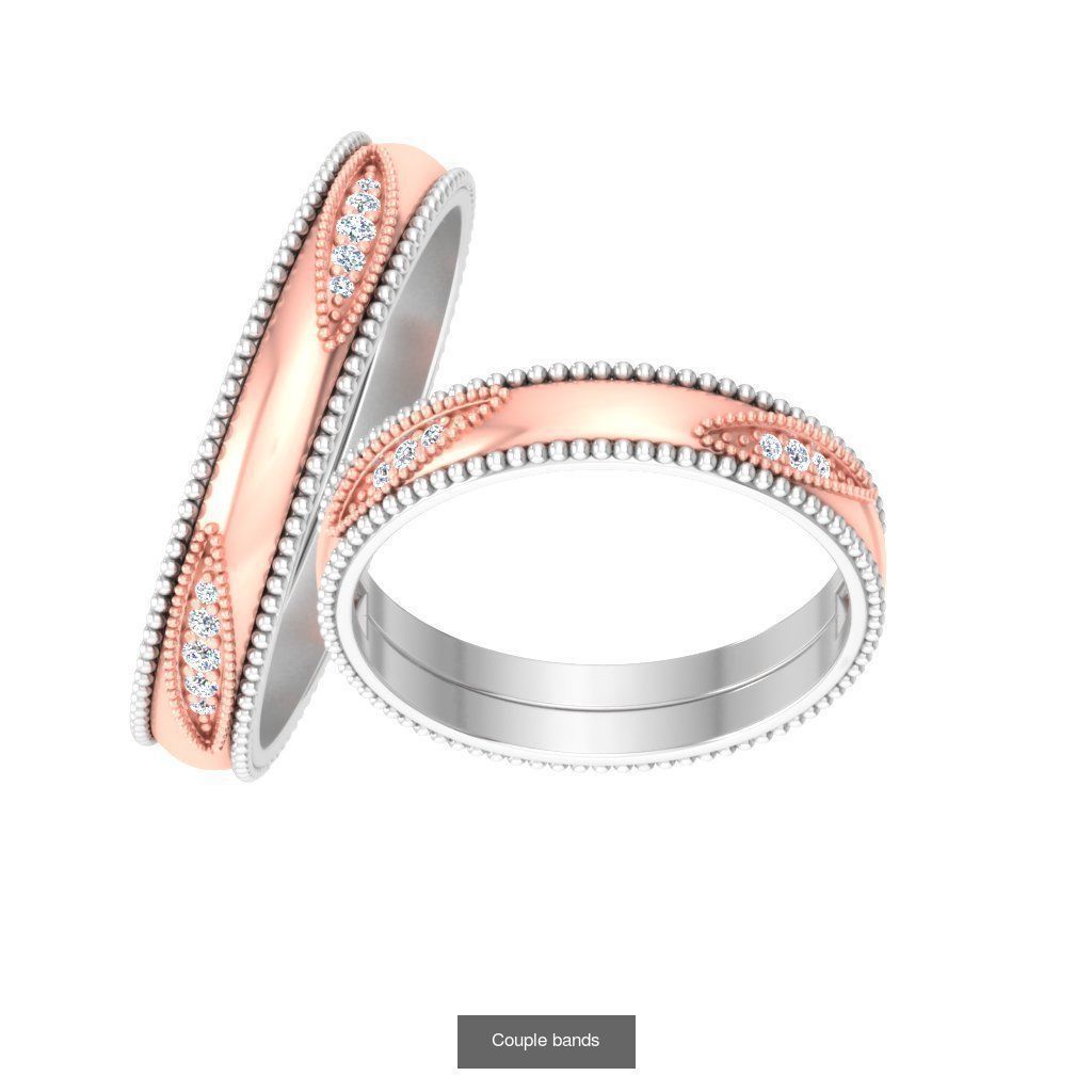 Pack 62 Couple Bands 3D Model Collection_50