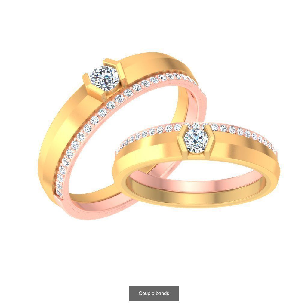 Pack 62 Couple Bands 3D Model Collection_8