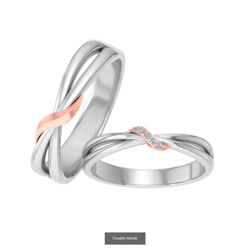 Pack 62 Couple Bands 3D Model Collection_32