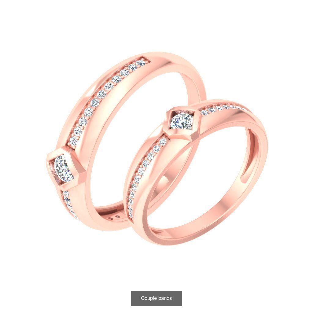 Pack 62 Couple Bands 3D Model Collection_12