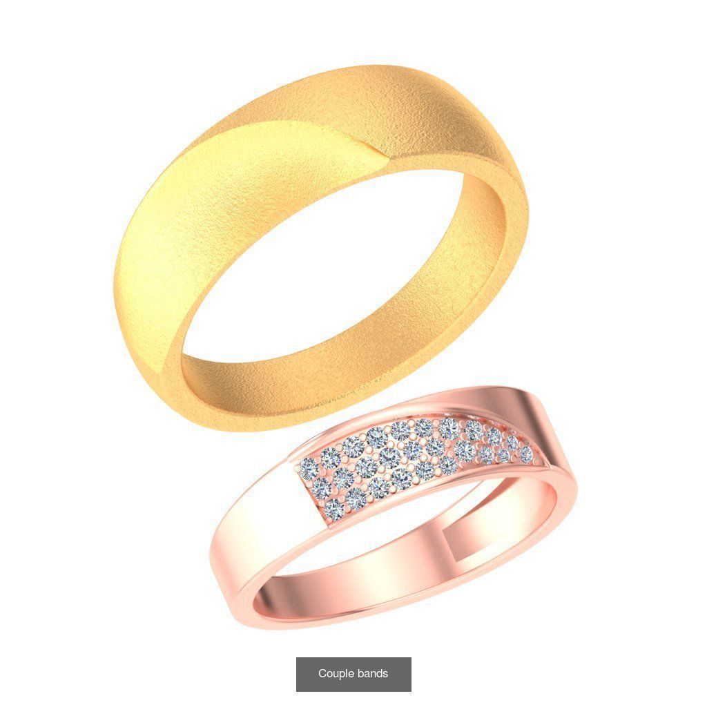 Pack 62 Couple Bands 3D Model Collection_55