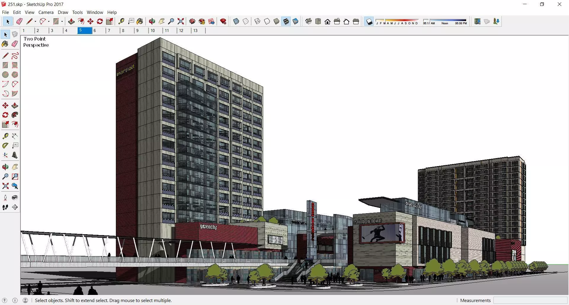 Sketchup Commercial Office Complex 251 3D model | CGTrader
