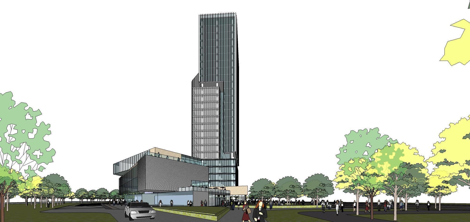 Sketchup Commercial Office Complex 254 3D model_6