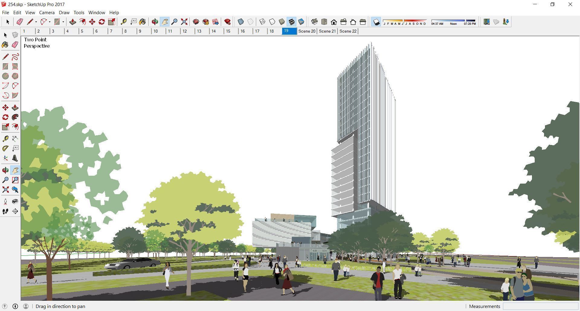 Sketchup Commercial Office Complex 254 3D model_2