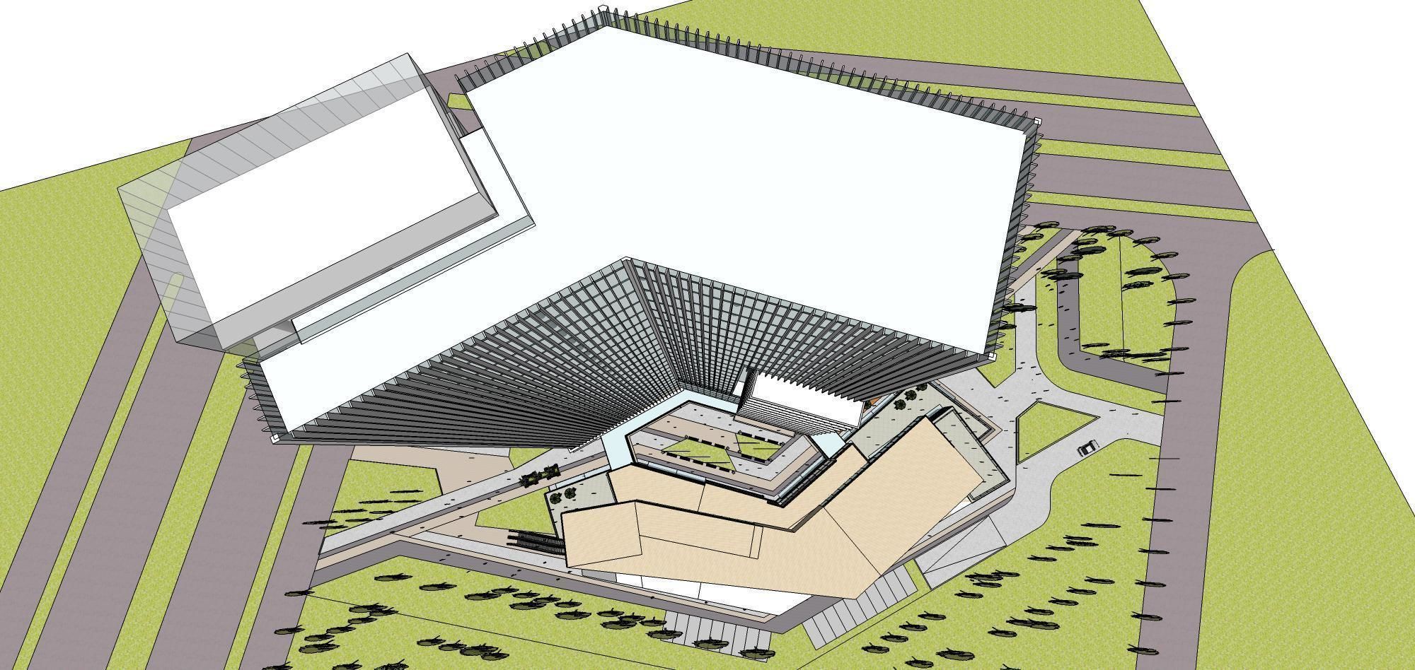 Sketchup Commercial Office Complex 254 3D model_17