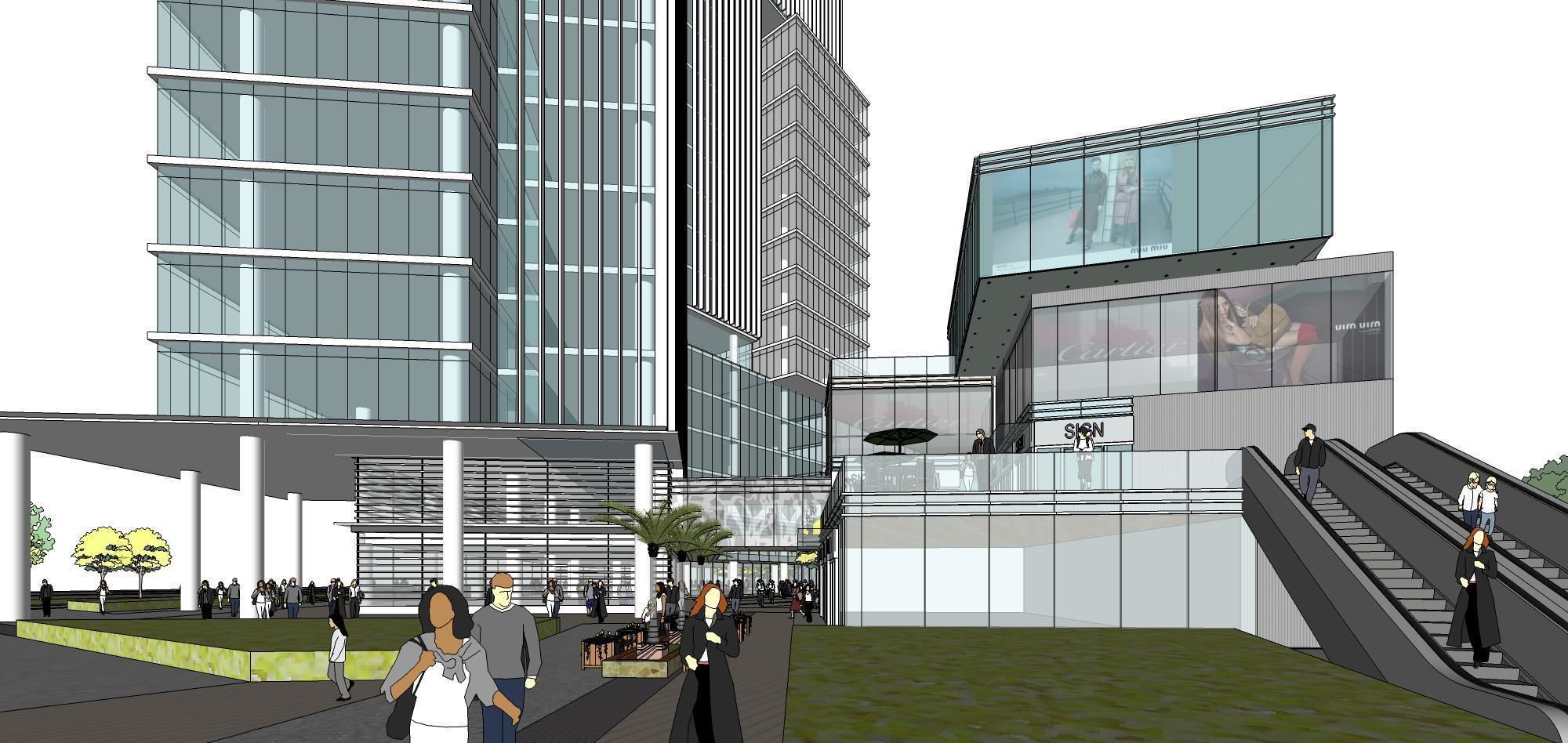 Sketchup Commercial Office Complex 254 3D model_5