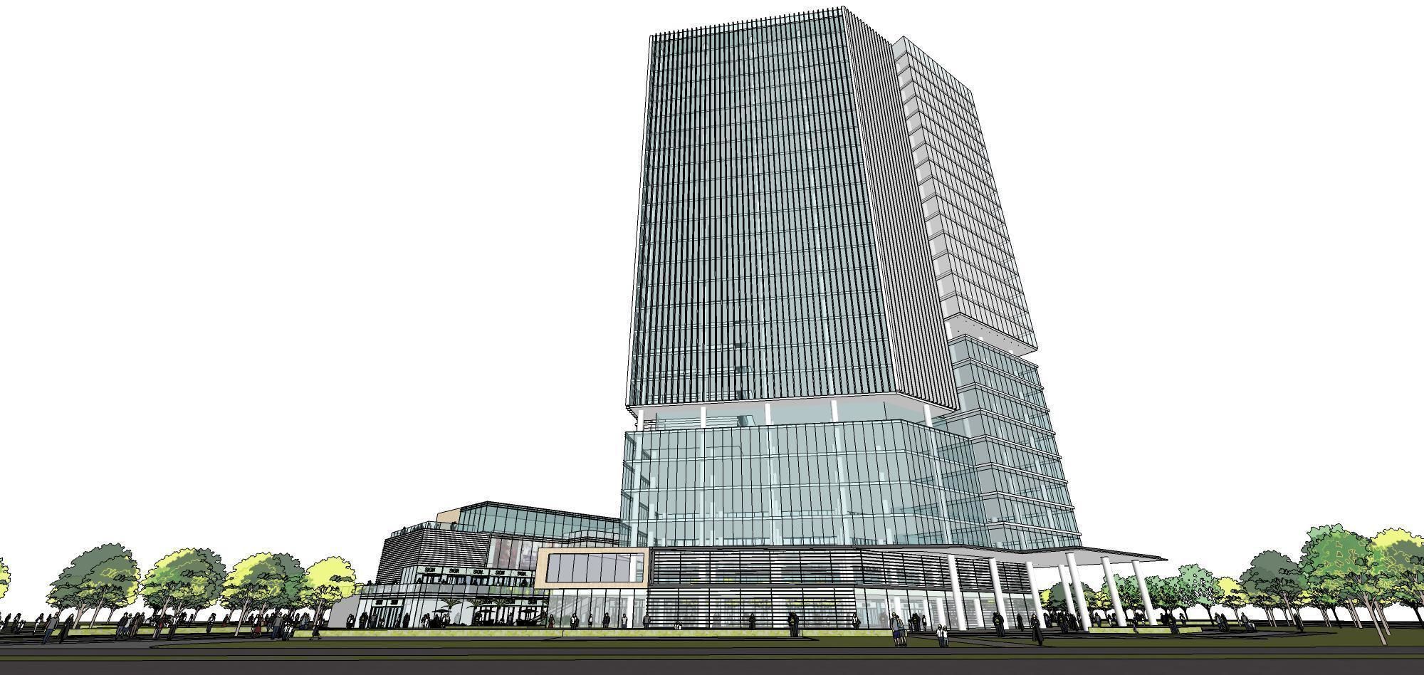 Sketchup Commercial Office Complex 254 3D model_16