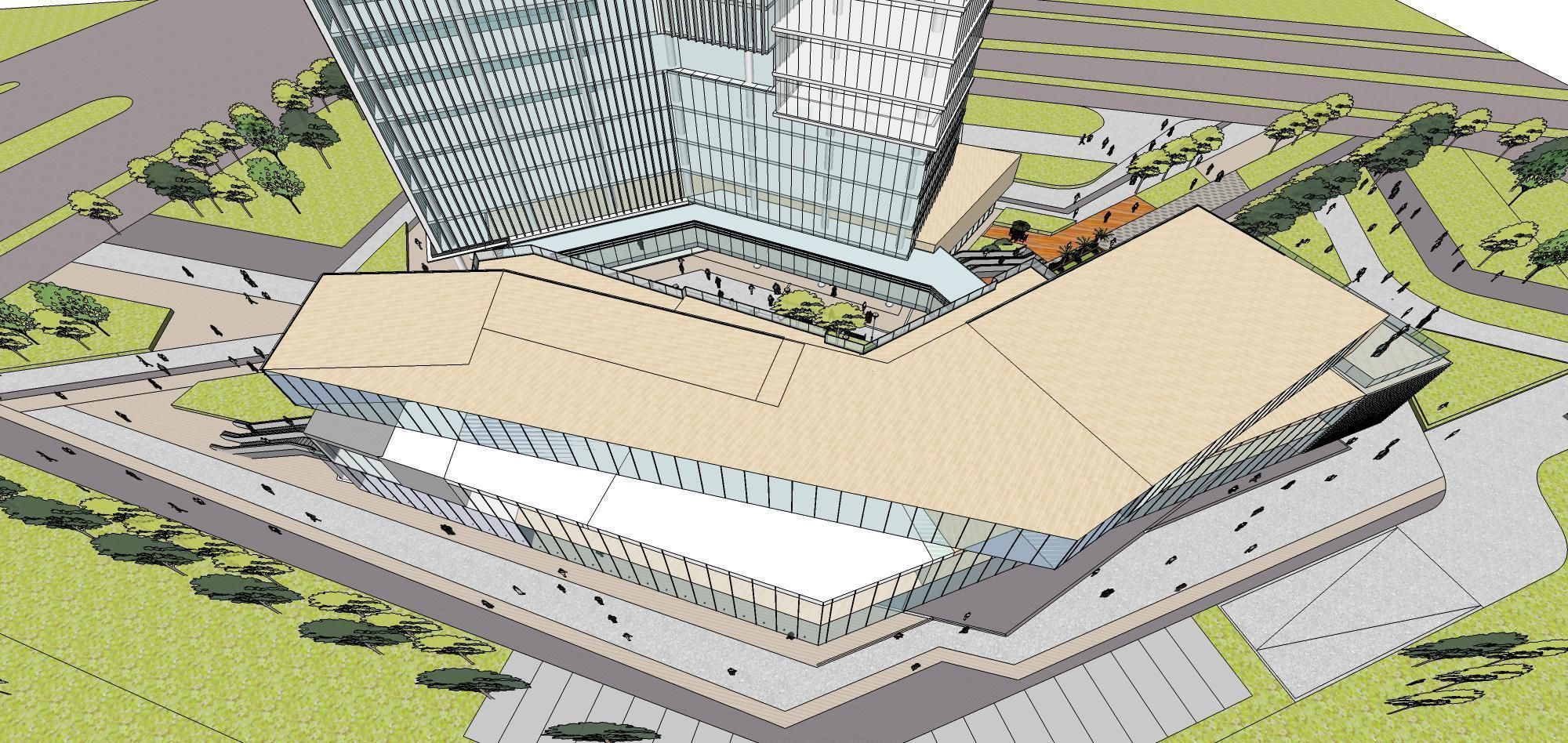 Sketchup Commercial Office Complex 254 3D model_23