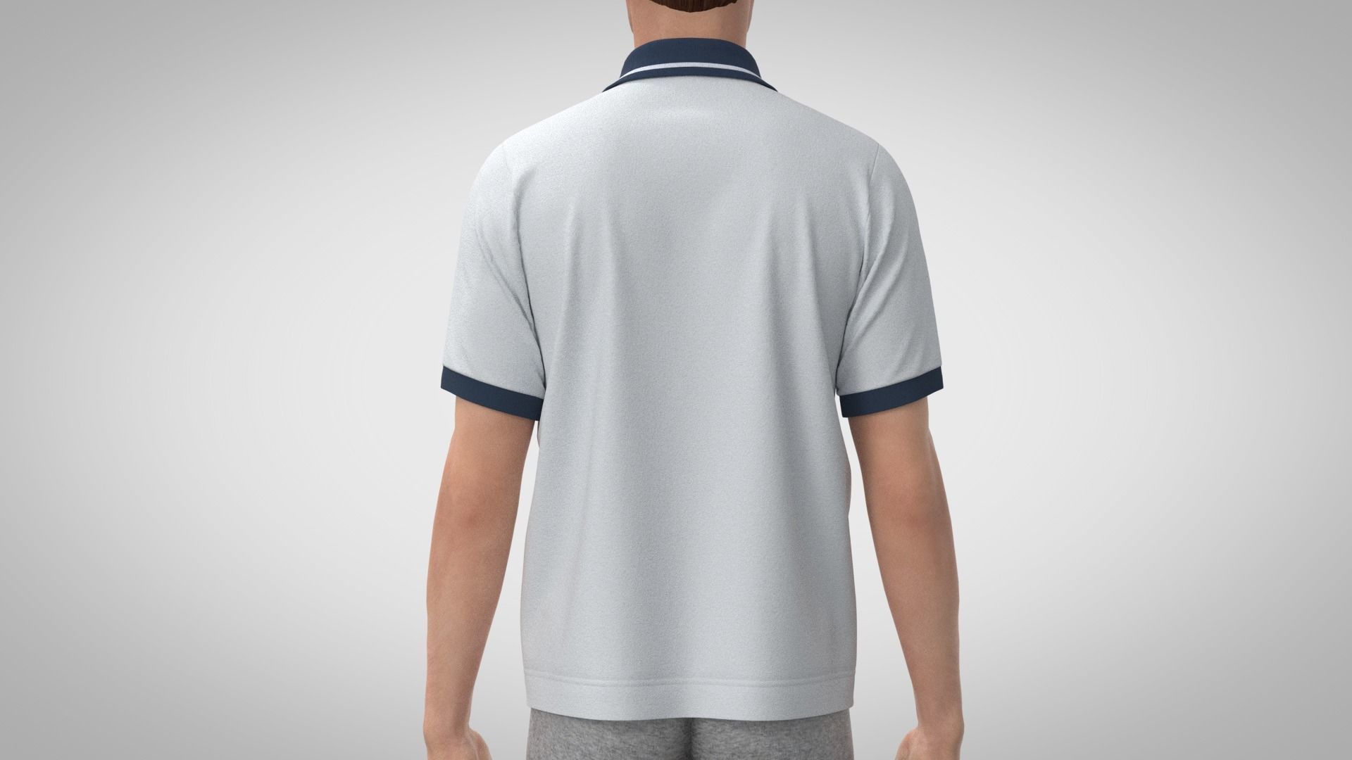 Polo Shirt 2 3D model_3