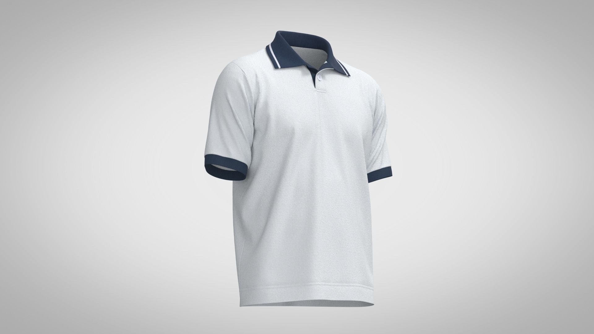 Polo Shirt 2 3D model_4