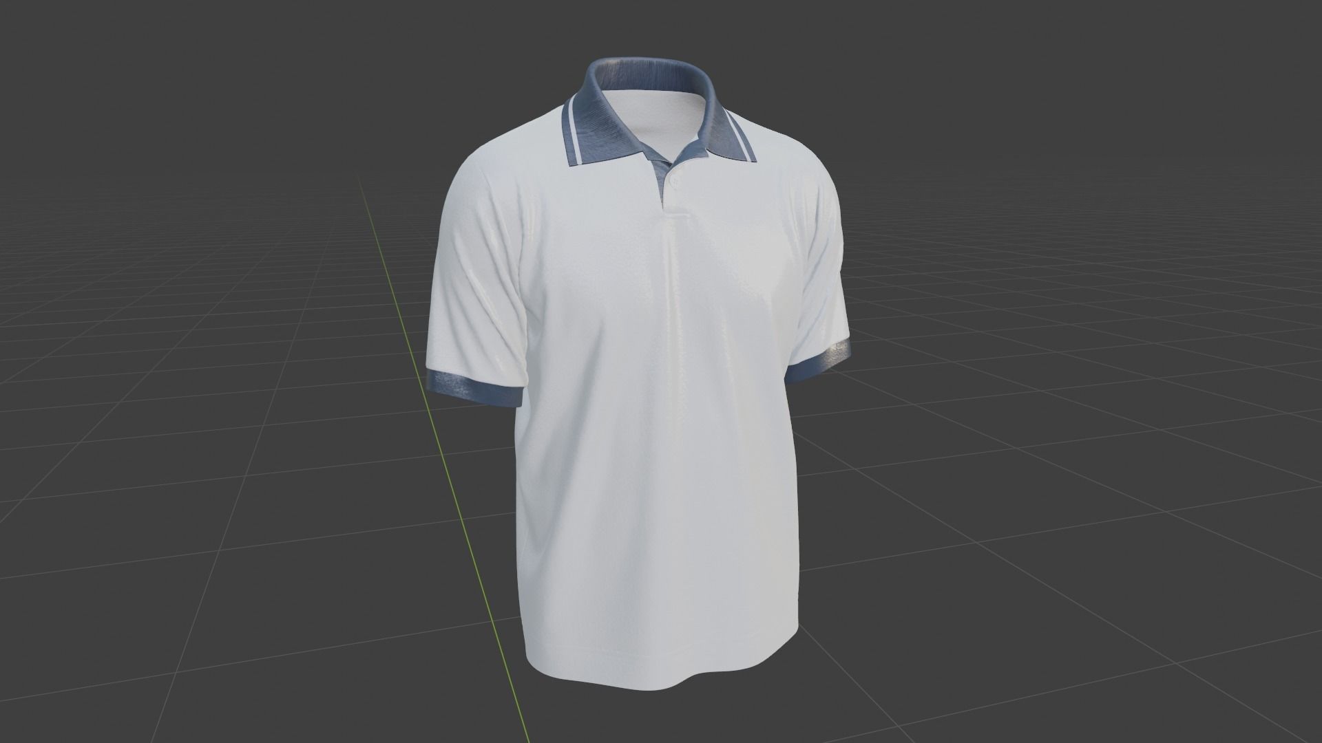 Polo Shirt 2 3D model_9
