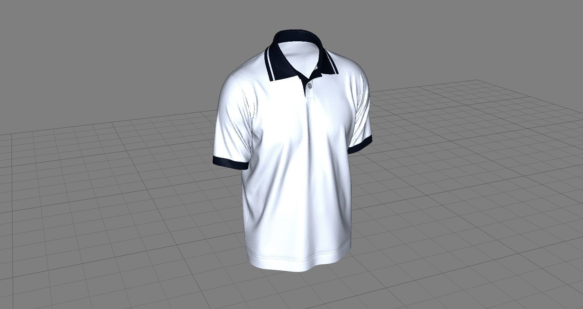 Polo Shirt 2 3D model_8