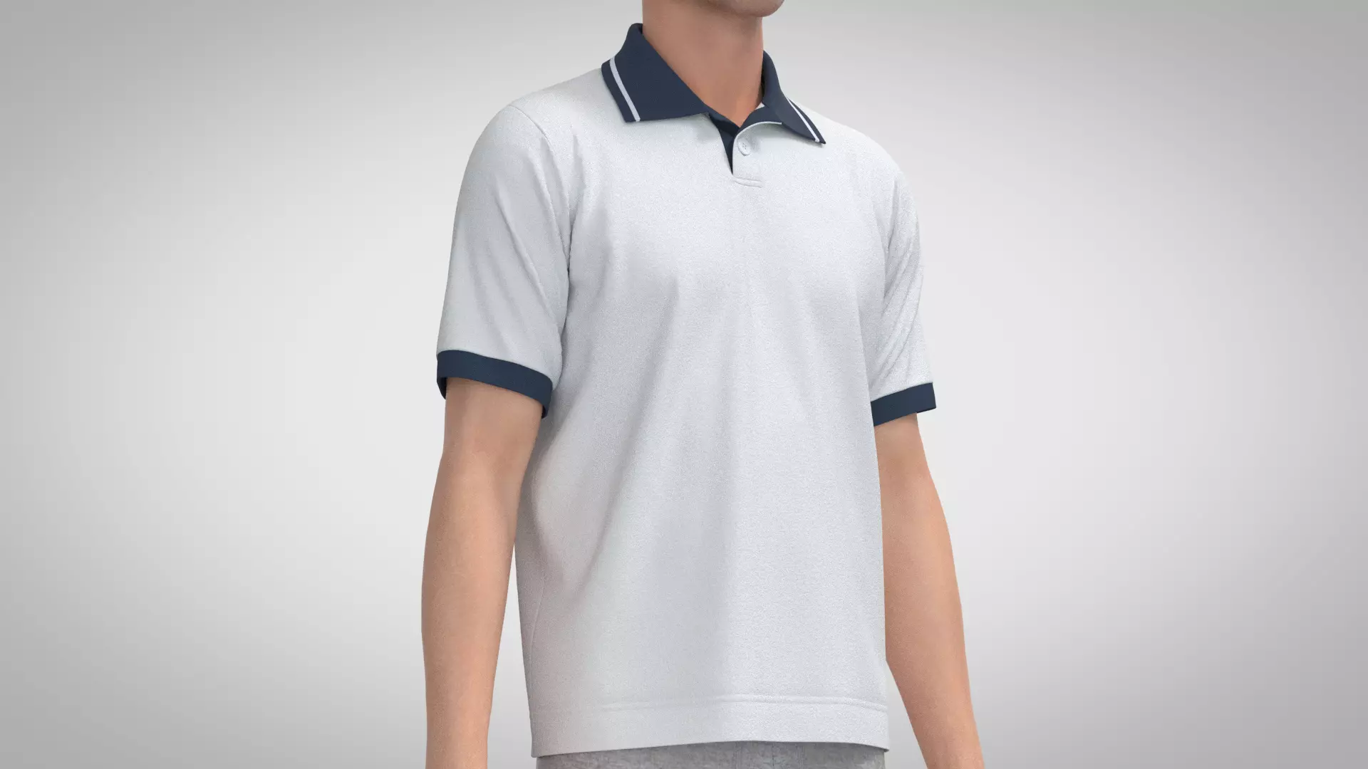 Polo Shirt 2 3D model_0