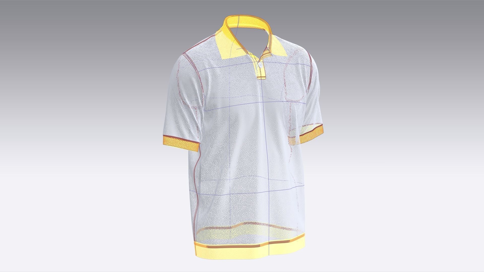 Polo Shirt 2 3D model_11