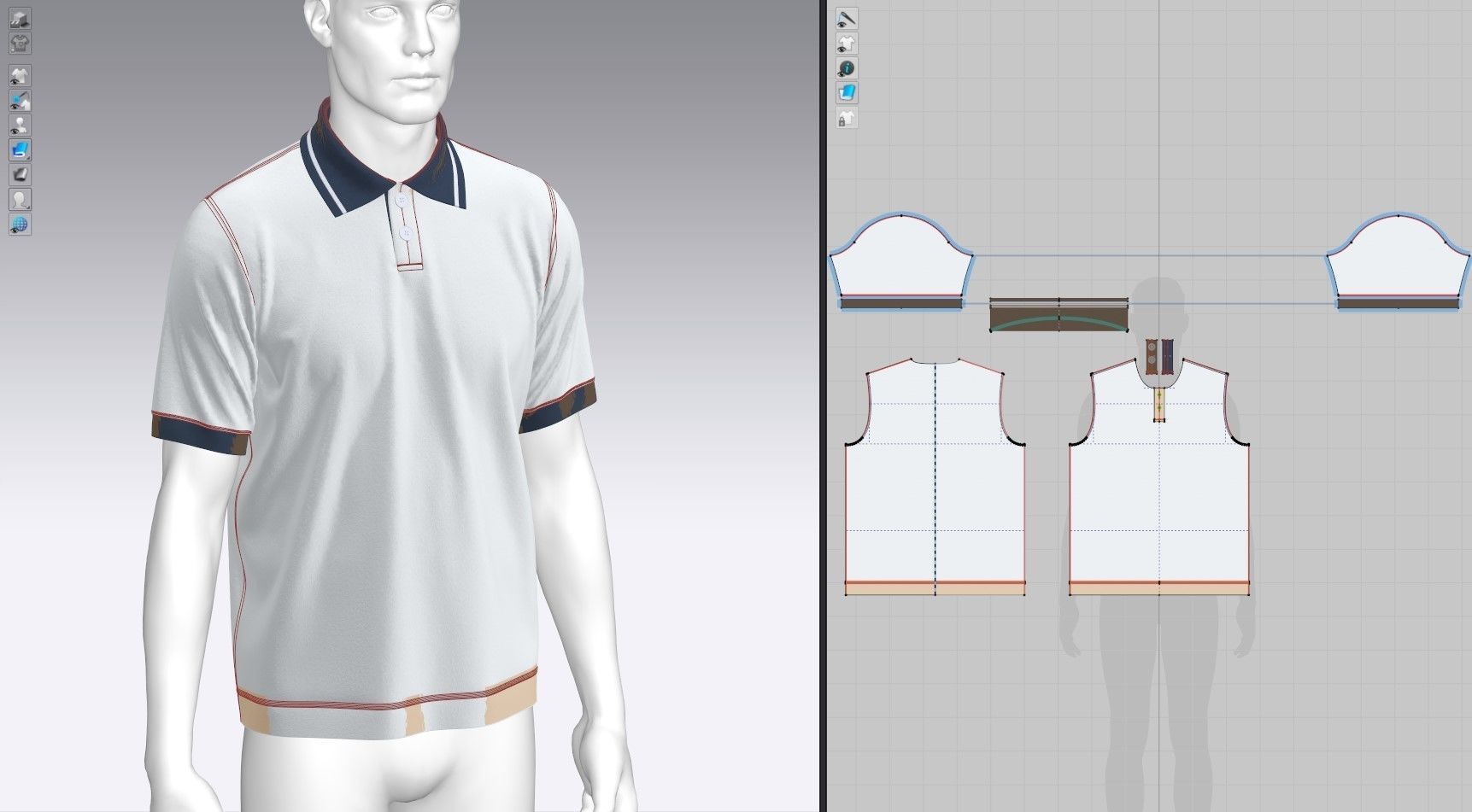 Polo Shirt 2 3D model_12