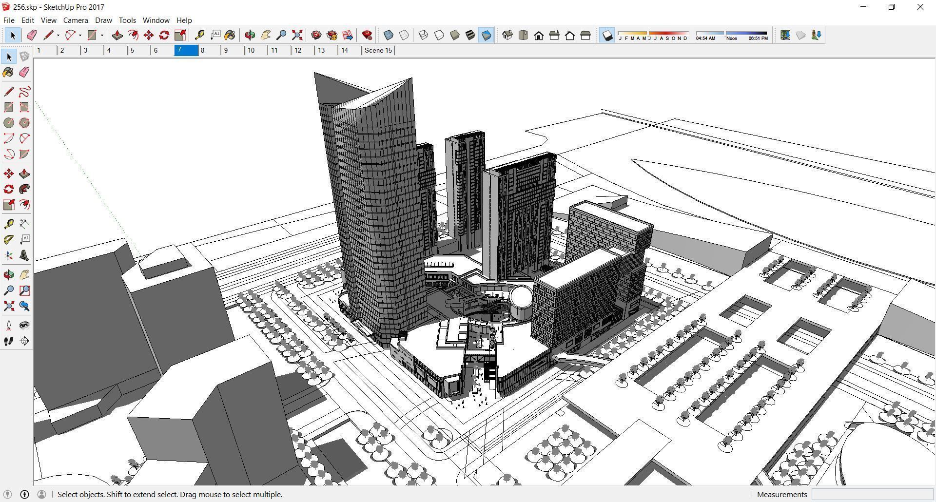 Sketchup Commercial Office Complex 256 3D model_2