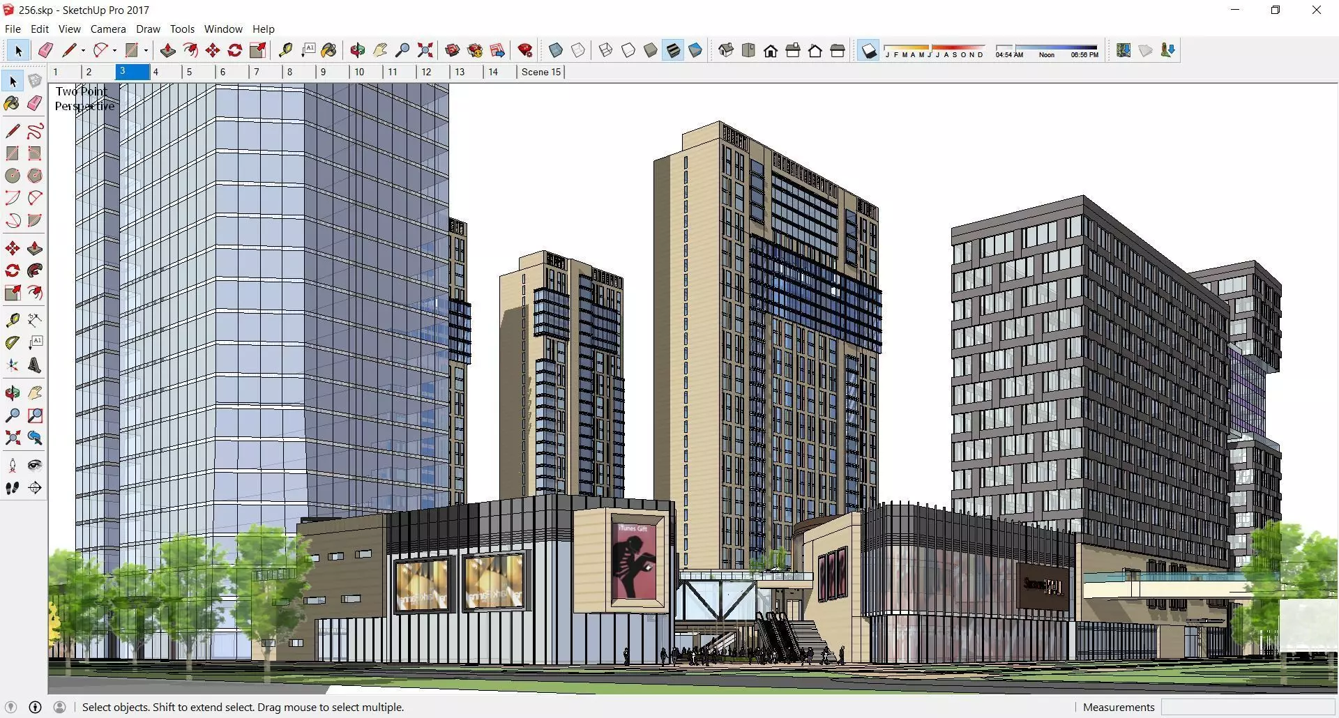 Sketchup Commercial Office Complex 256 3D model_0