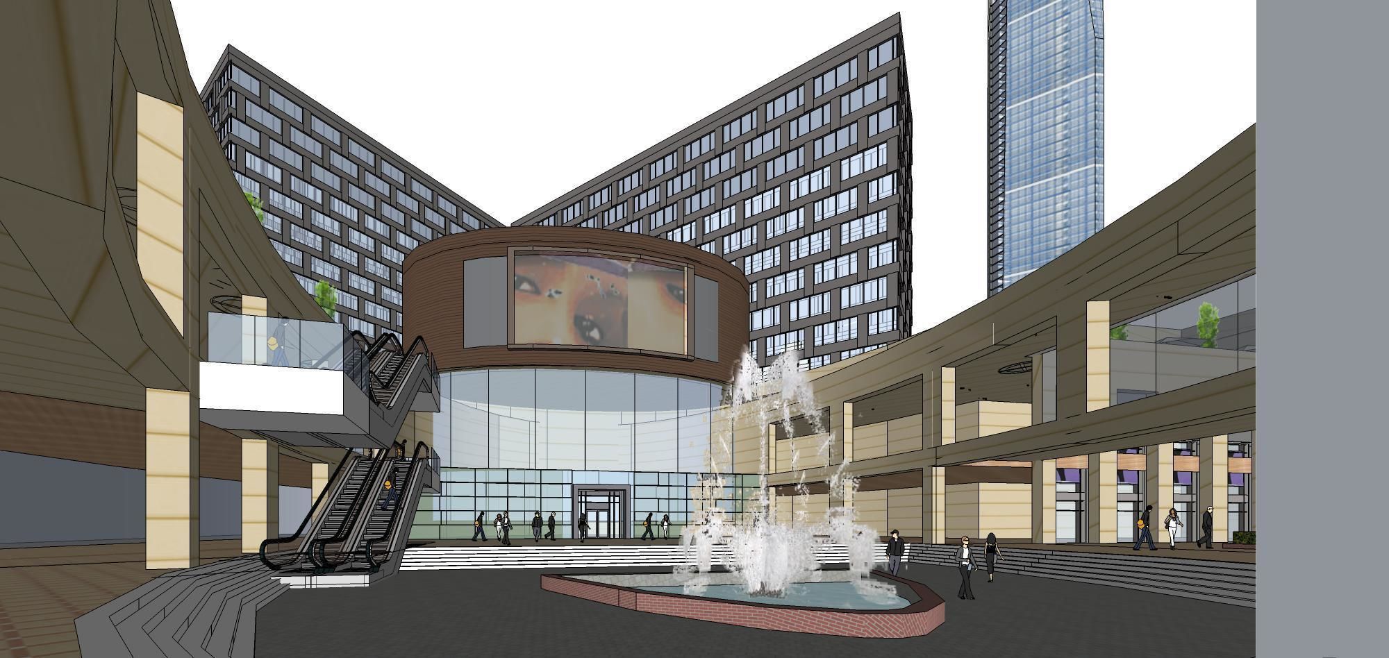 Sketchup Commercial Office Complex 256 3D model_14