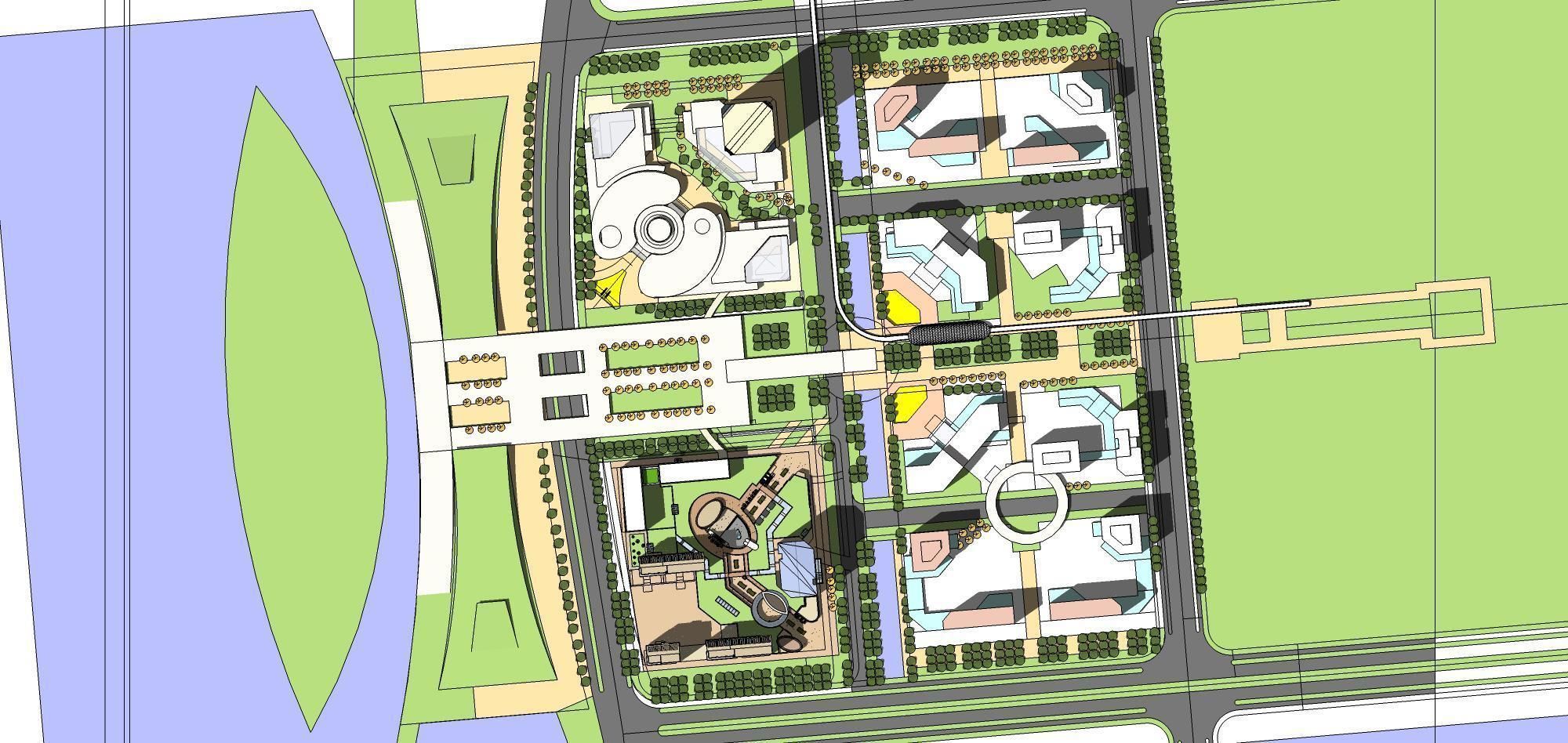 Sketchup Commercial Office Complex 256 3D model_17