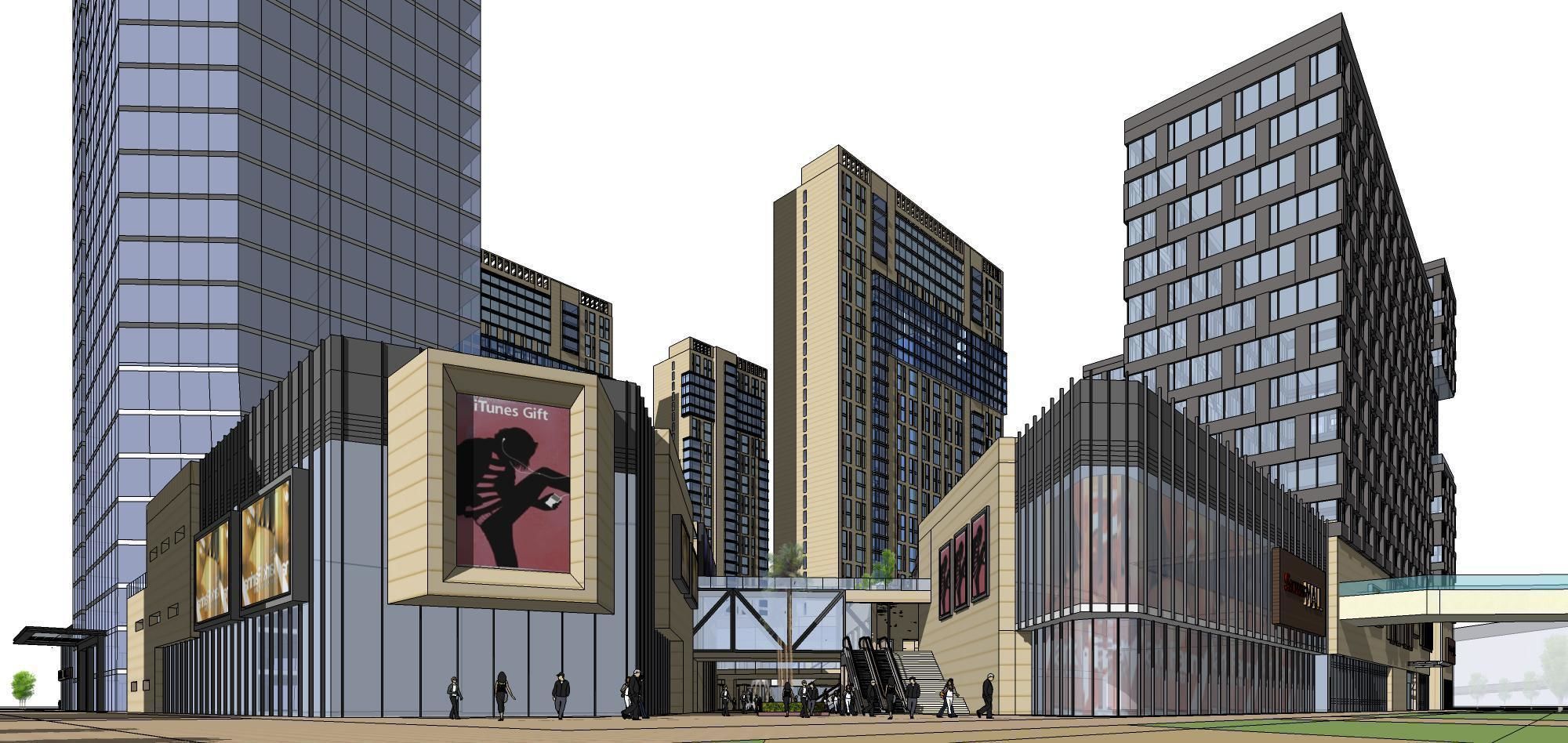 Sketchup Commercial Office Complex 256 3D model_15