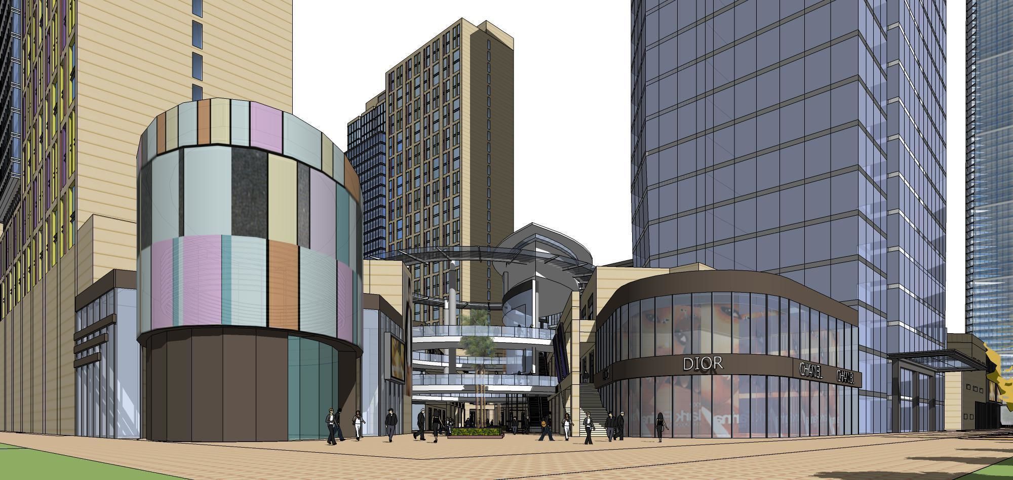 Sketchup Commercial Office Complex 256 3D model_11