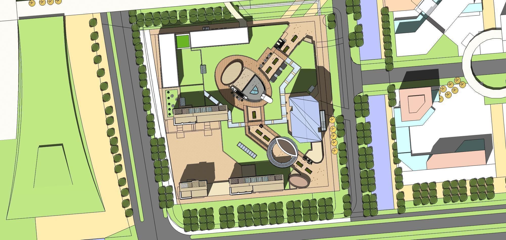 Sketchup Commercial Office Complex 256 3D model_18
