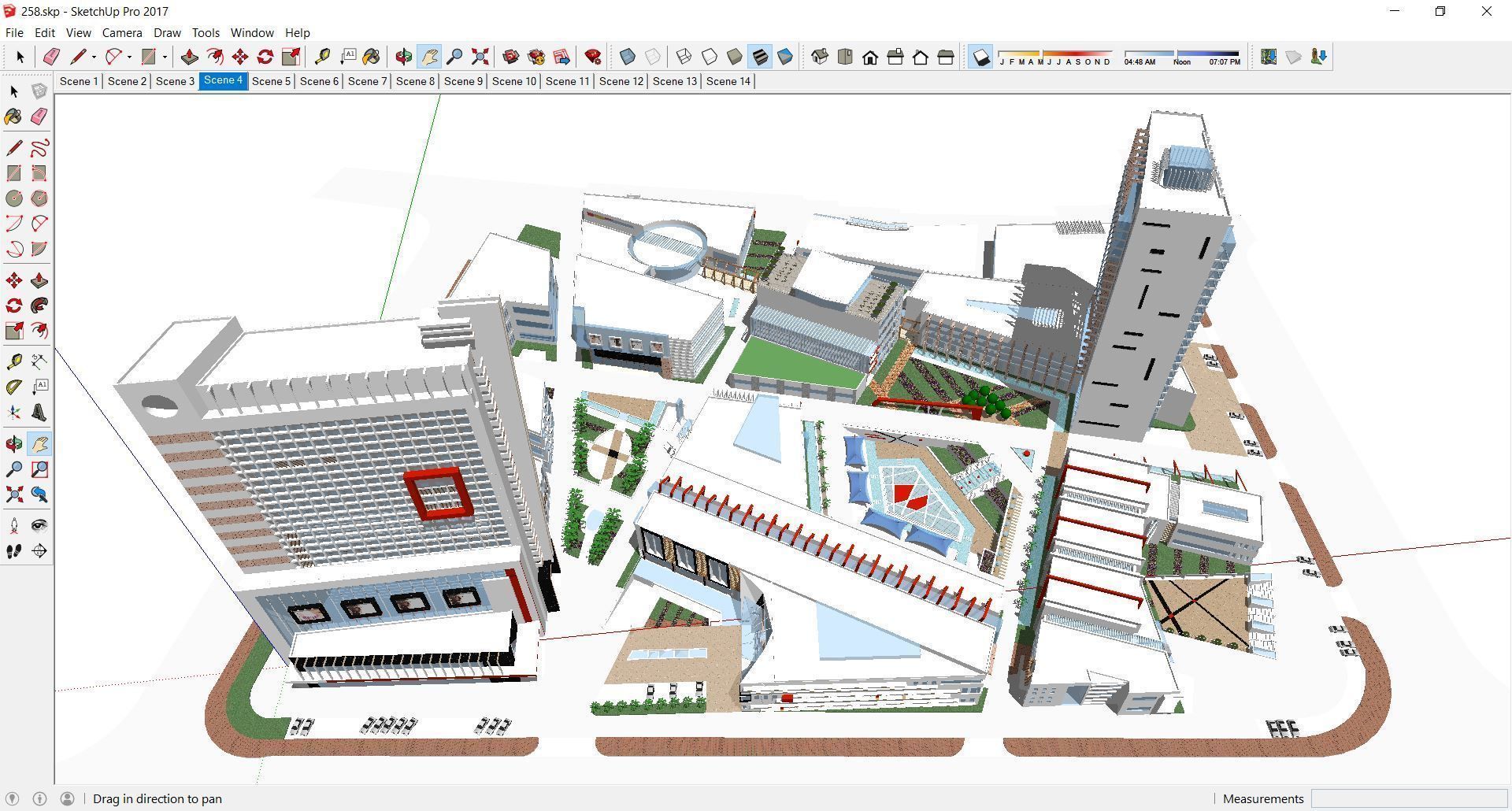 Sketchup Commercial Office Complex 258 3D model_2