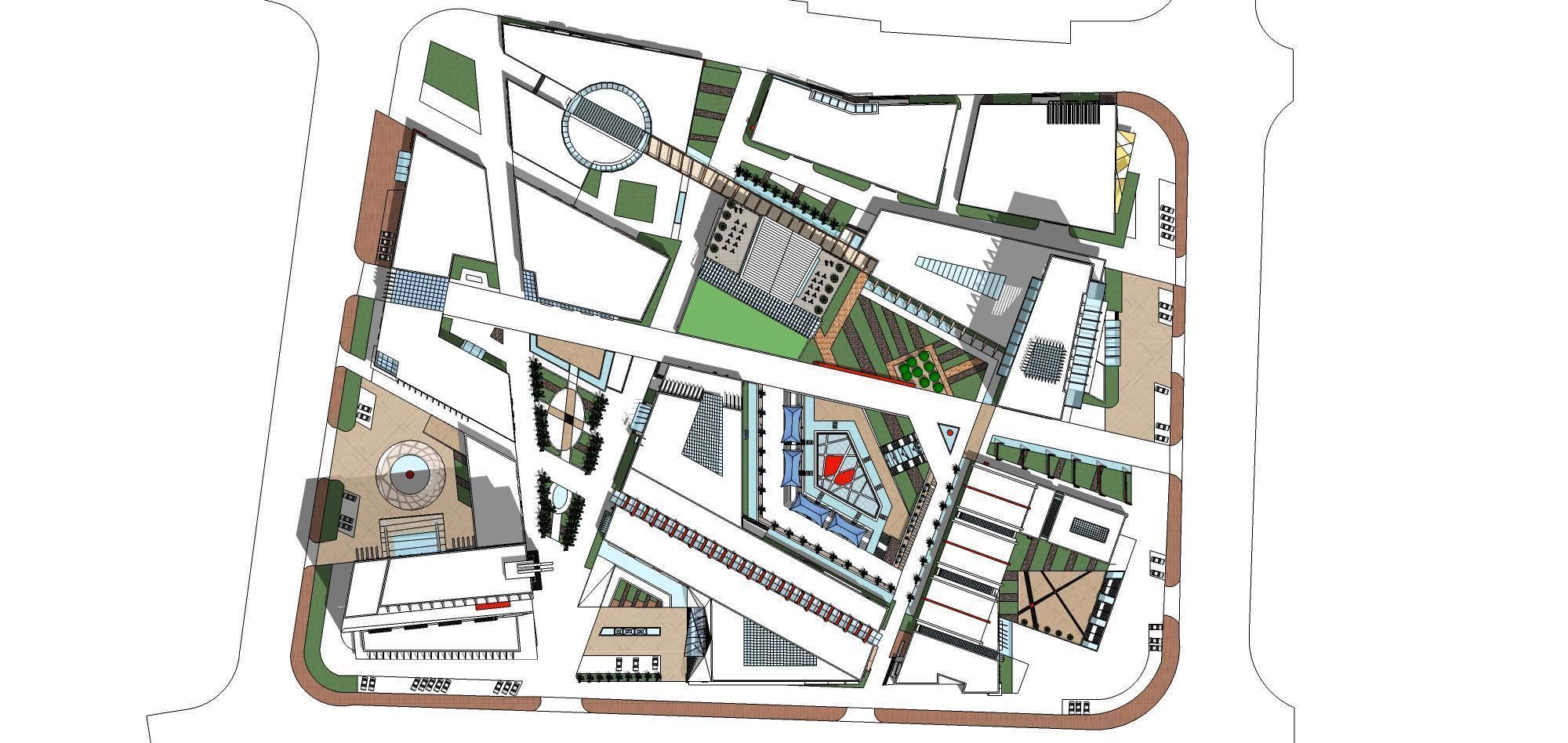 Sketchup Commercial Office Complex 258 3D model_16