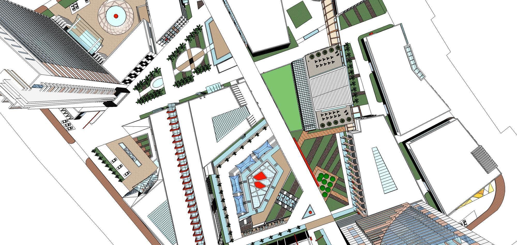 Sketchup Commercial Office Complex 258 3D model_8