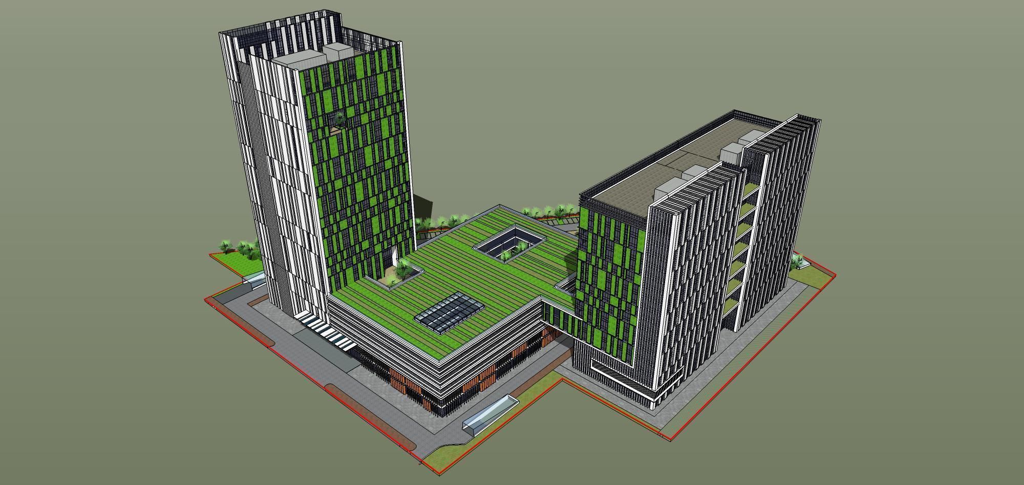 Sketchup Building 264 3D model | CGTrader