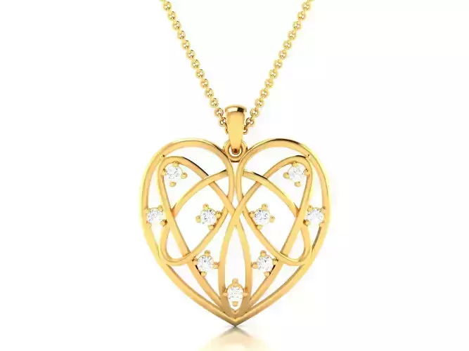 Women Heart Pendant 3dm STL OBJ FBX Render Details 3D print model Women Heart Pendant 3dm STL OBJ FBX Render Details 3D print model