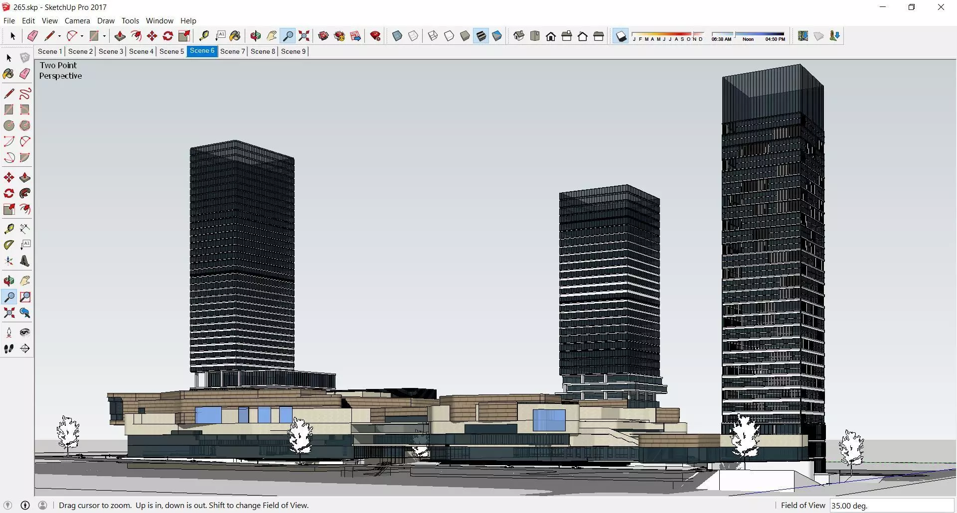Sketchup Commercial Office Complex 265 3D model | CGTrader