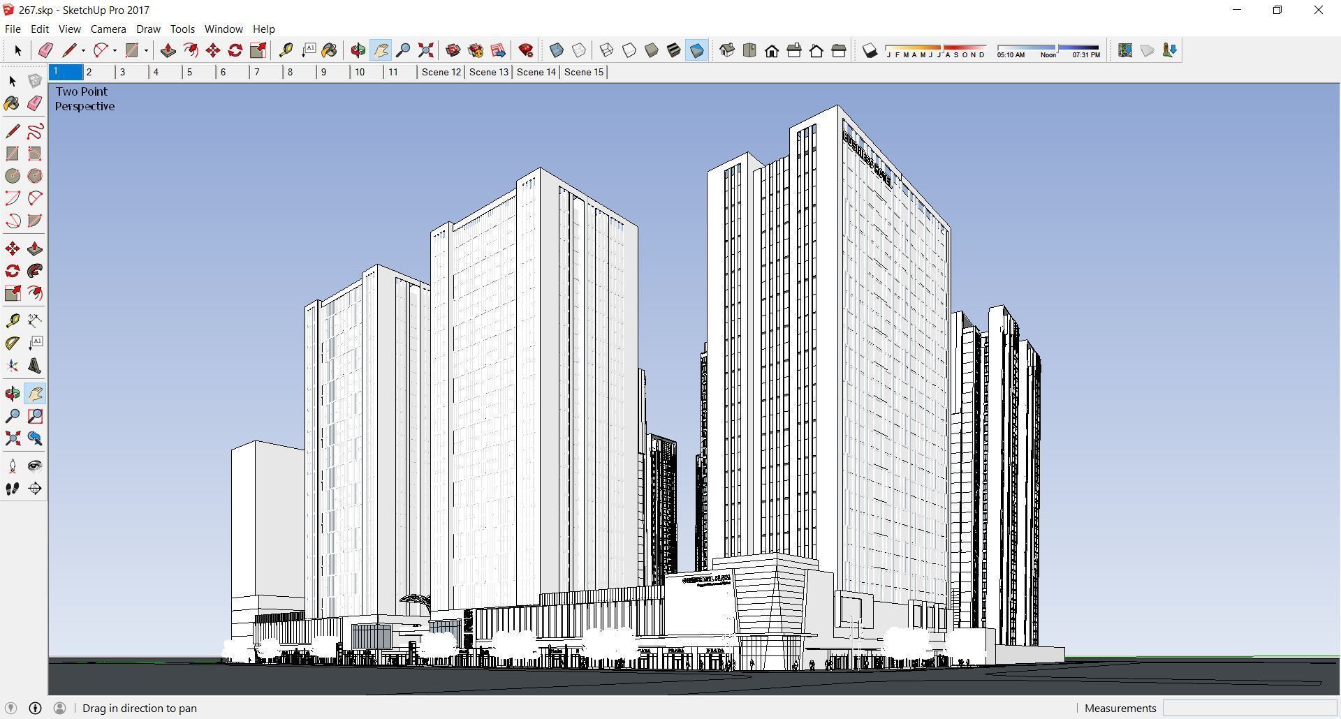 Sketchup Commercial Office Complex 267 3D model_1