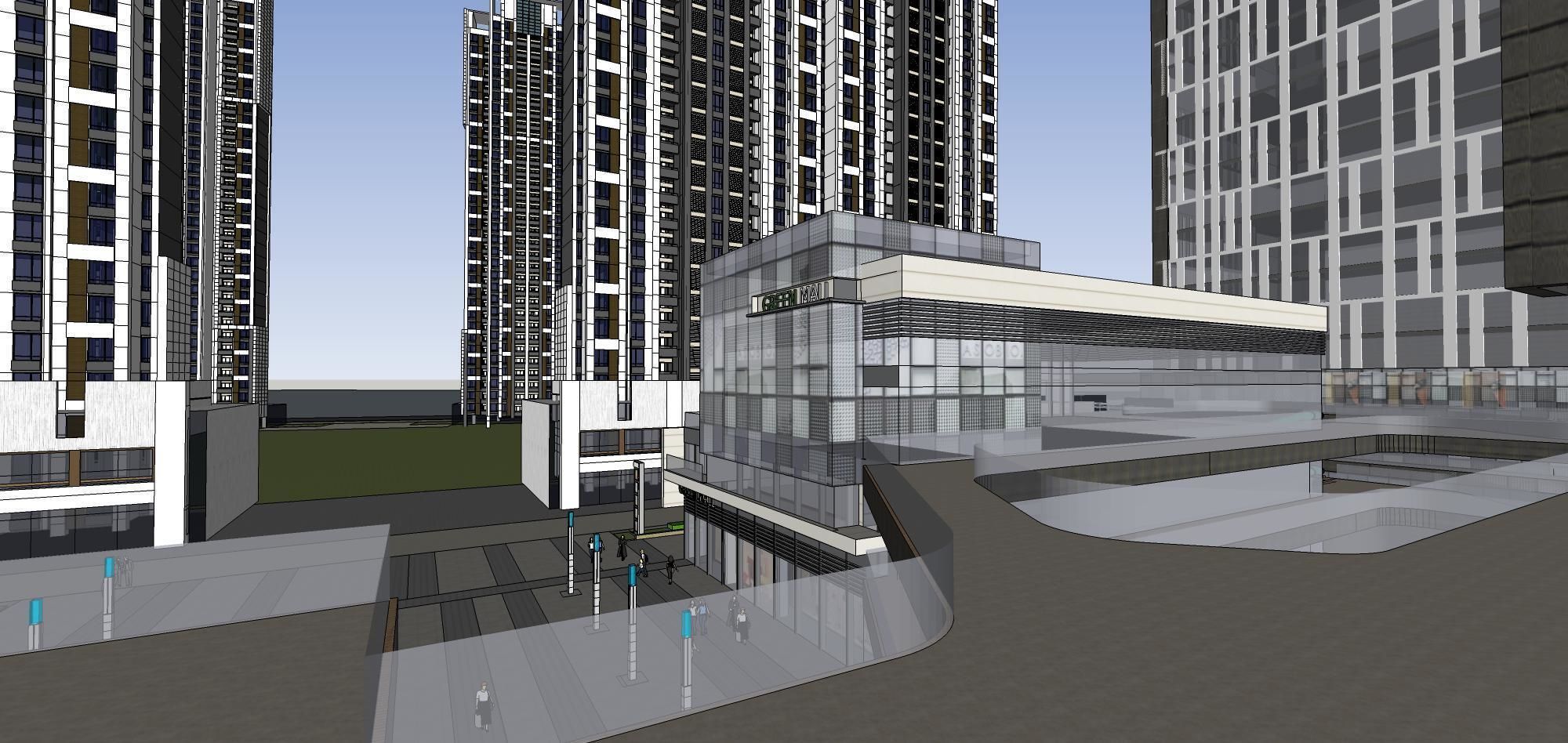 Sketchup Commercial Office Complex 267 3D model_9