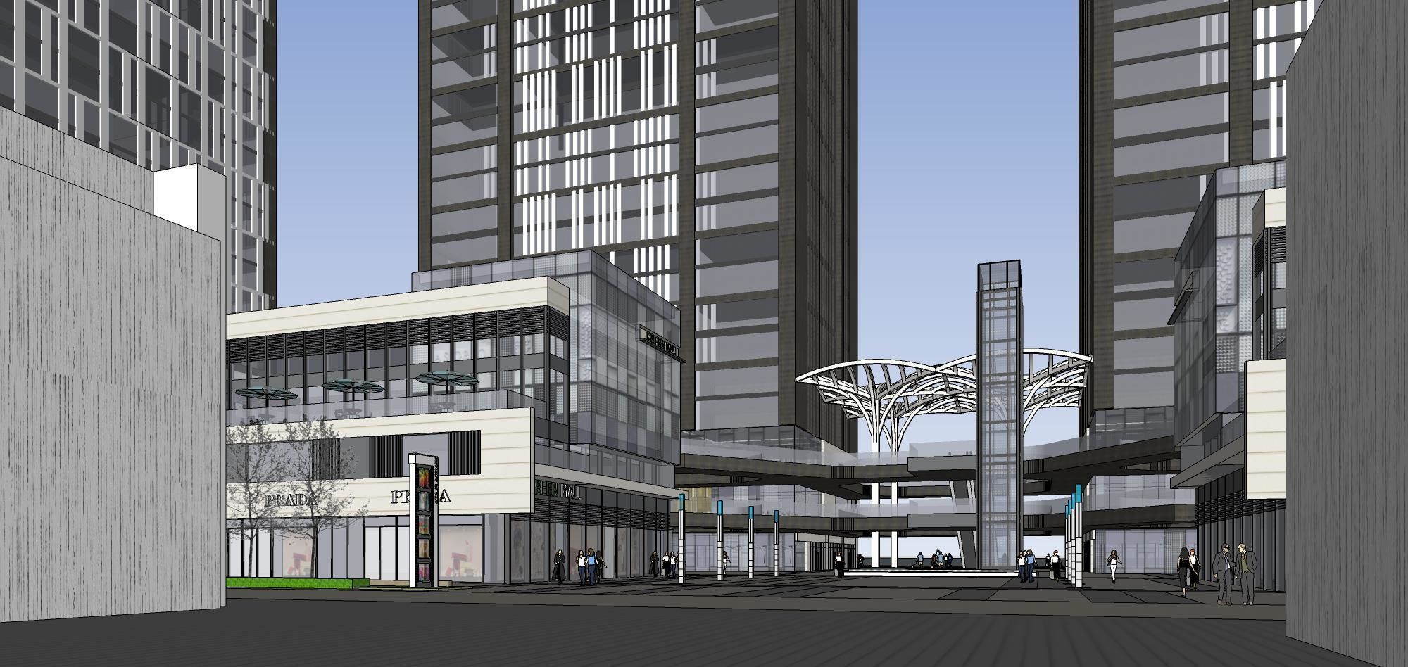 Sketchup Commercial Office Complex 267 3D model_12