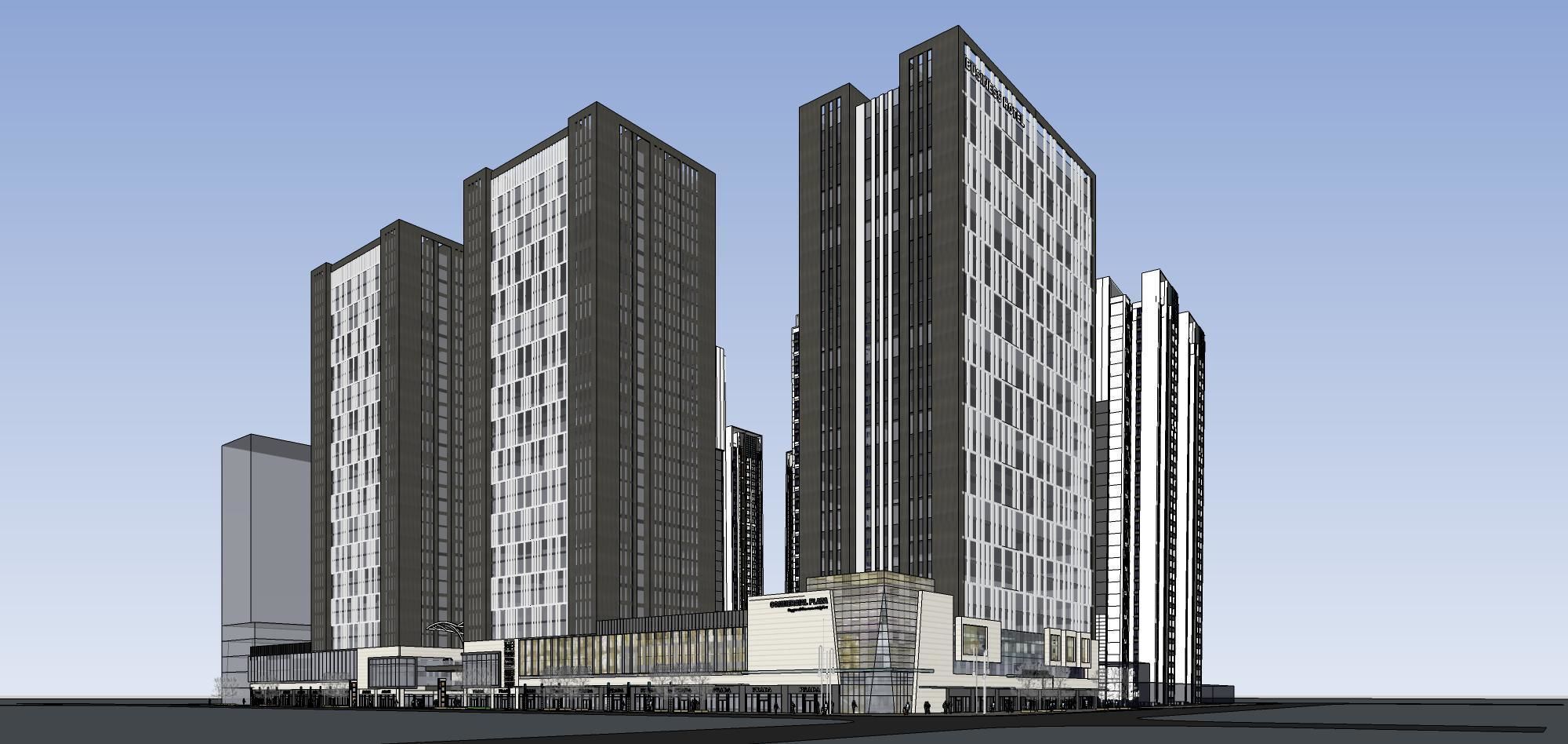 Sketchup Commercial Office Complex 267 3D model_3