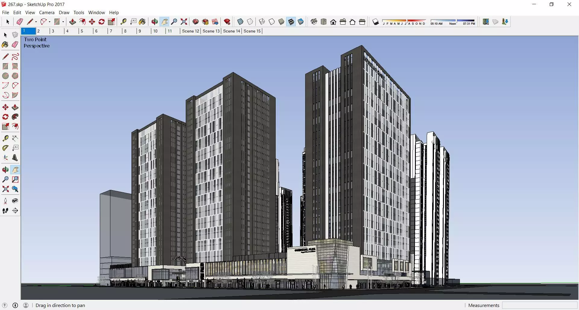 Sketchup Commercial Office Complex 267 3D model_0