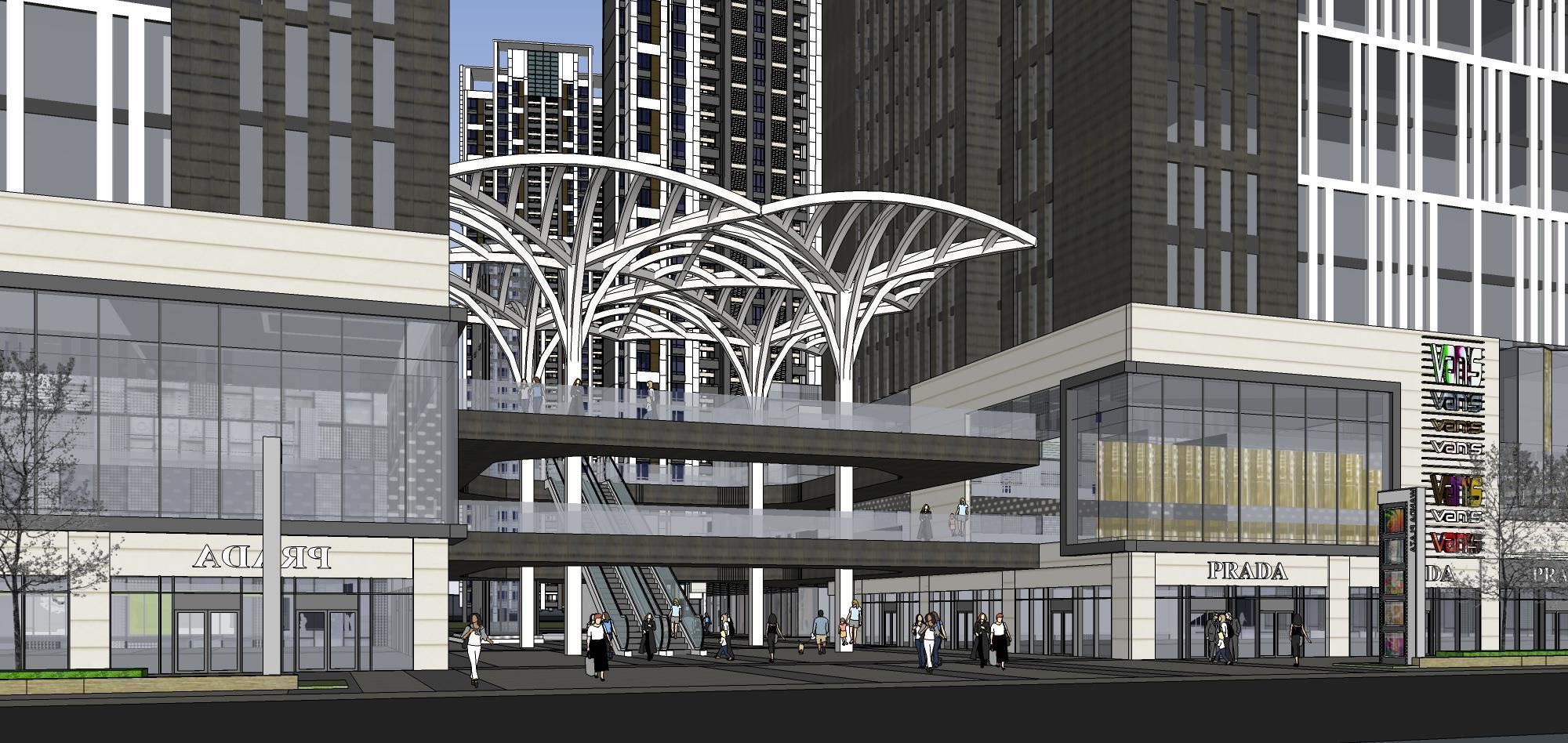 Sketchup Commercial Office Complex 267 3D model_7