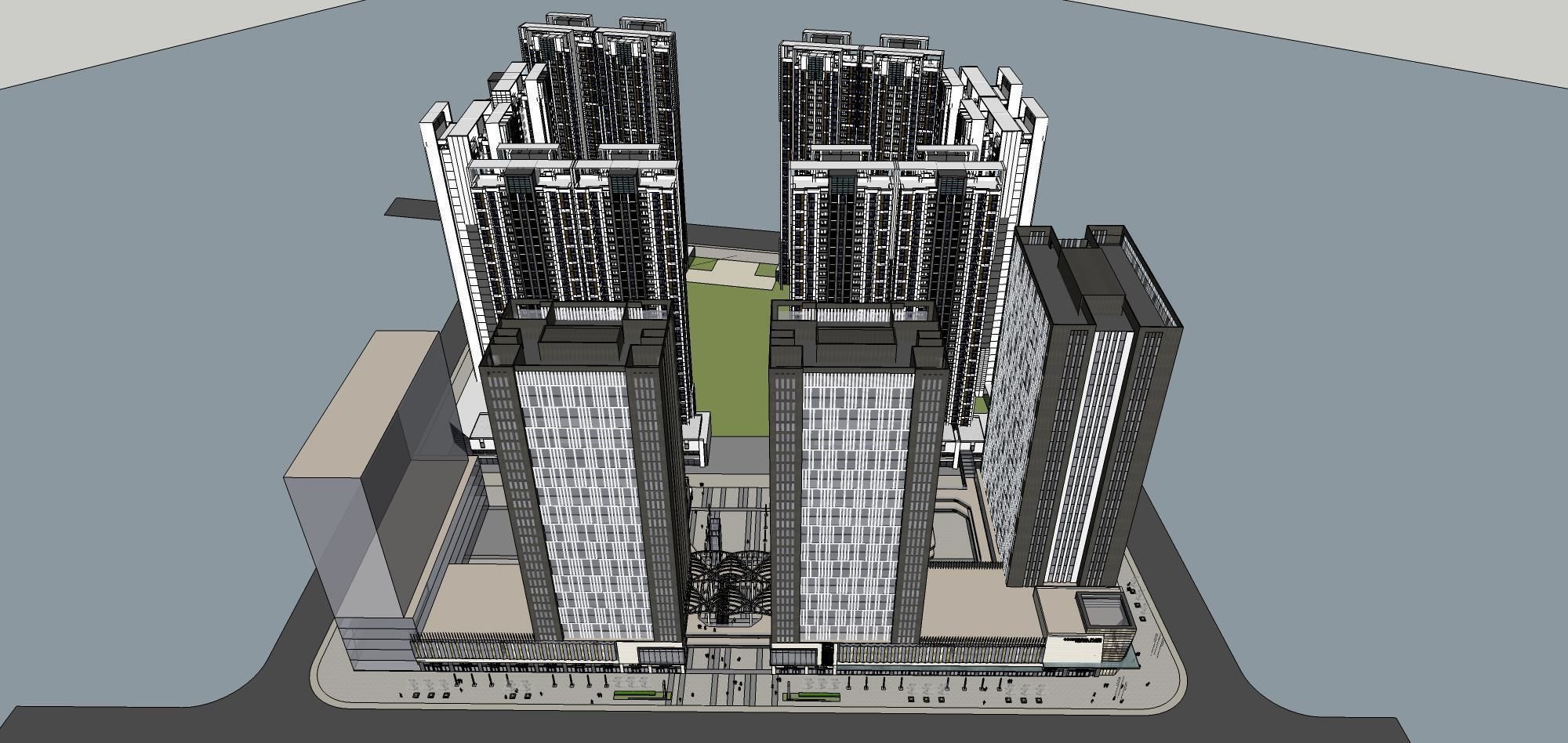 Sketchup Commercial Office Complex 267 3D model_14
