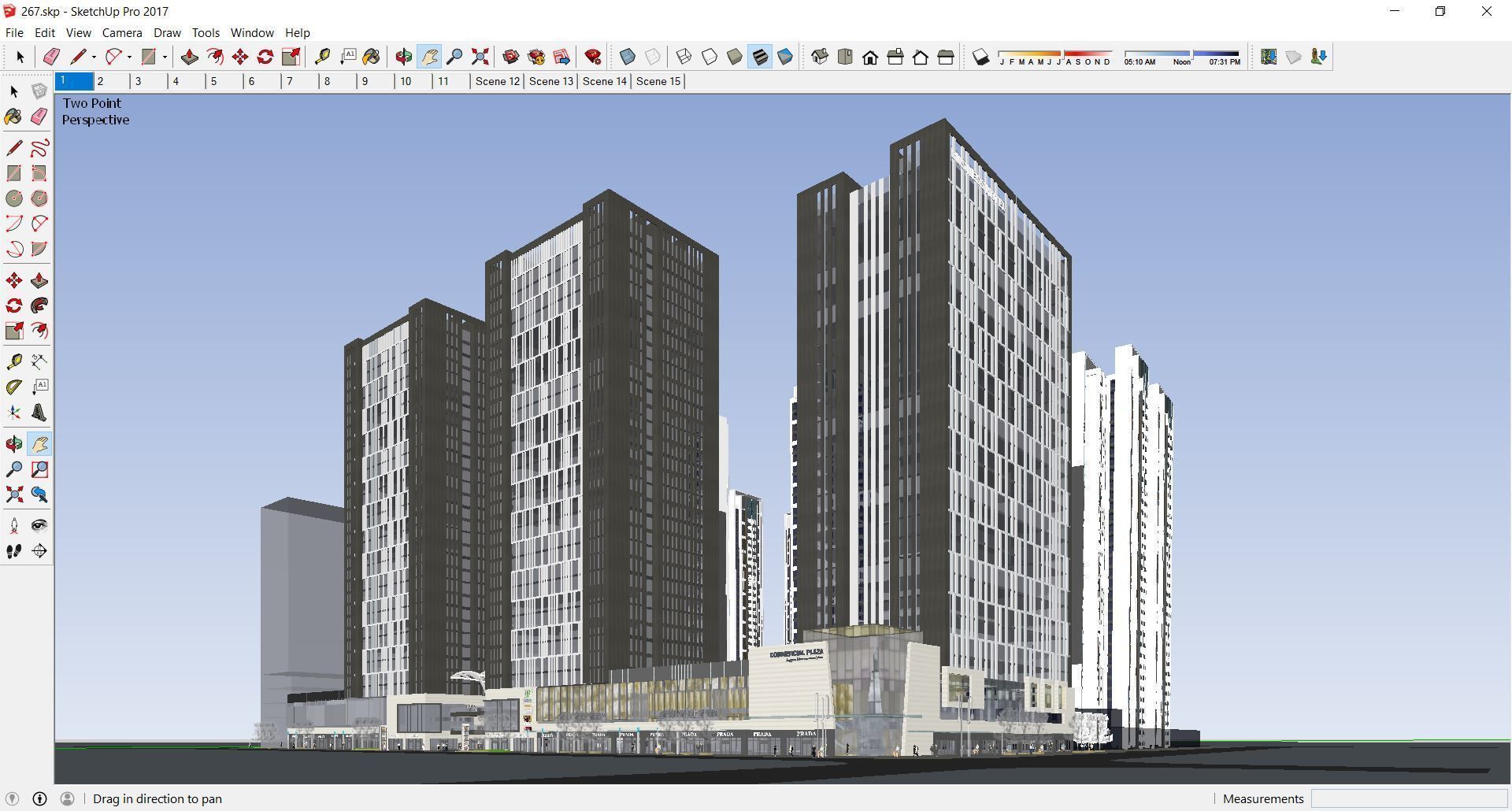 Sketchup Commercial Office Complex 267 3D model_2