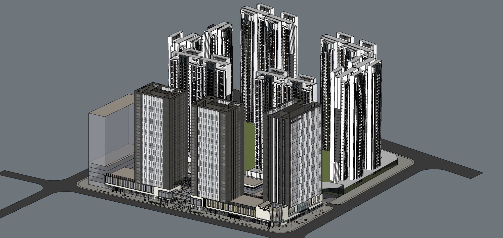 Sketchup Commercial Office Complex 267 3D model_15