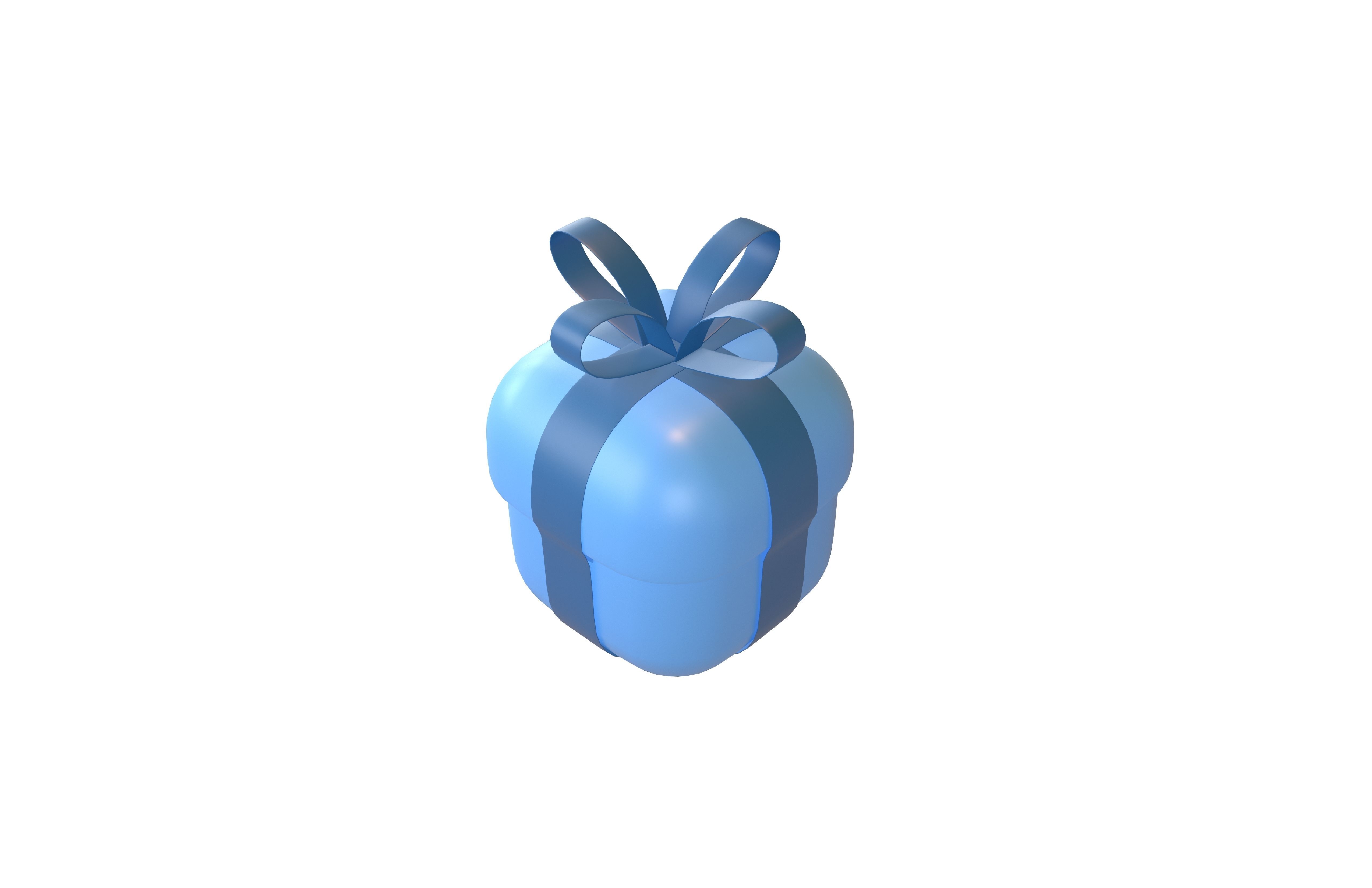 Giftbox v1 004 Low-poly 3D model_3